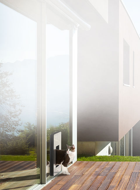 Insulated cat door / cat flap, made by petWALK.